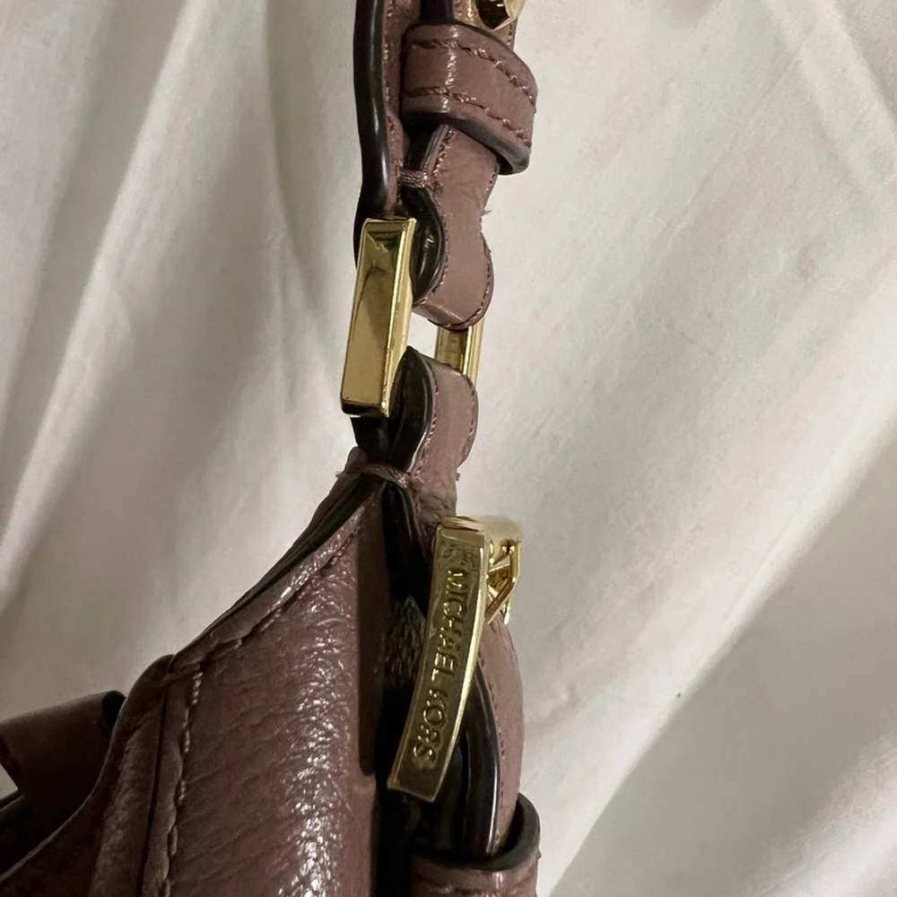 Michael Kors Brown Leather Shoulder Bag